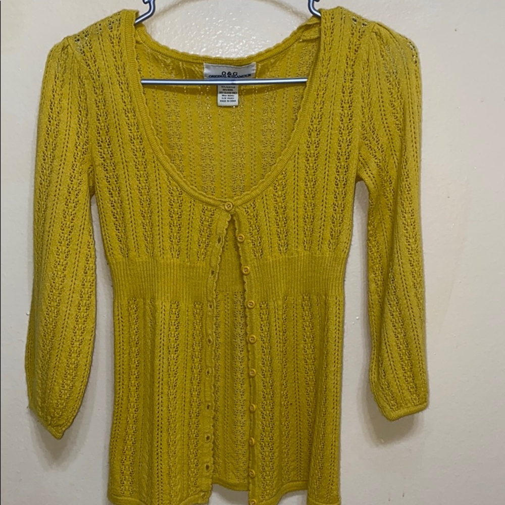 Yellow Button Up Shirt